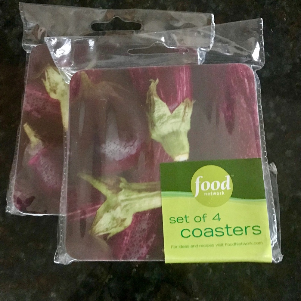 NWT! Food Network Set of 8 Coasters